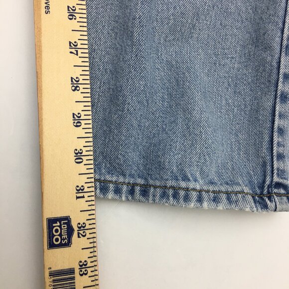 Vintage Levi's Jeans 505 Regular Fit Straight Leg Light Wash Cotton 28 x 31 READ - Picture 7 of 11